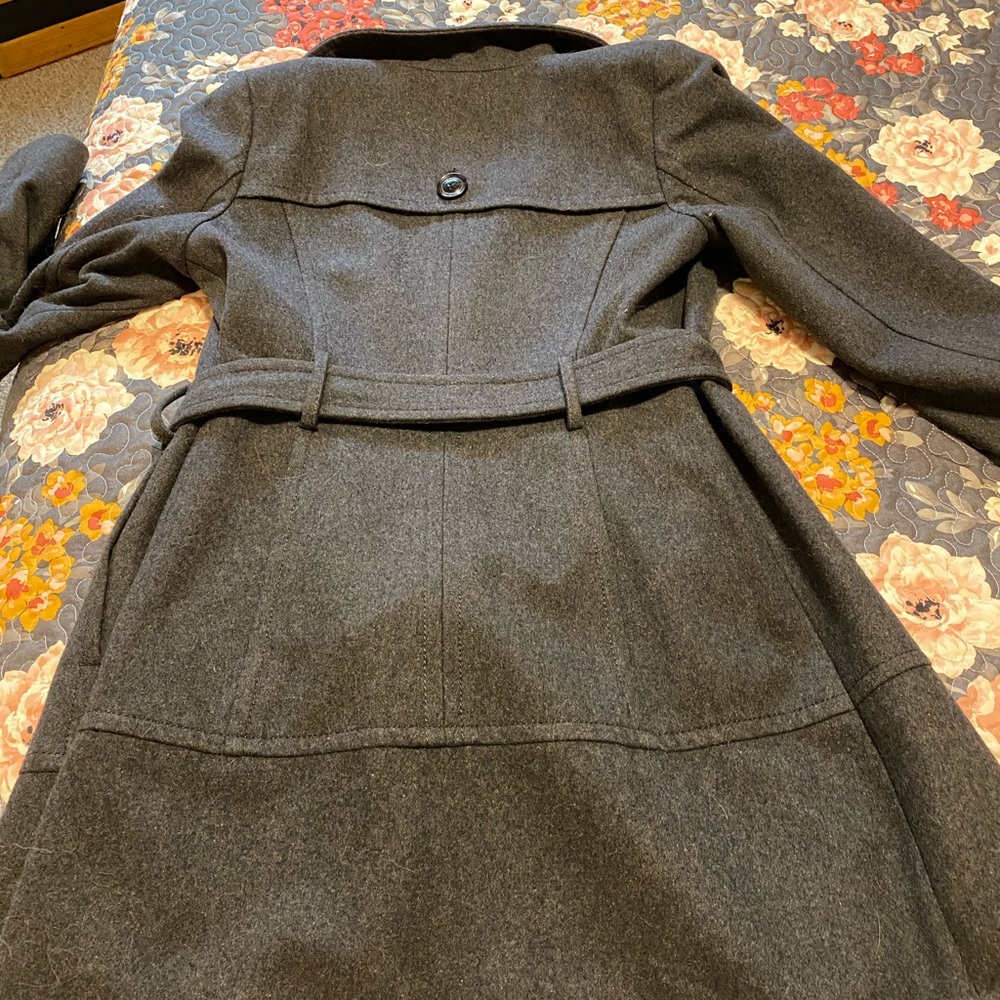 Kenneth Cole size 2 gray wool dress coat - Picture 3 of 3